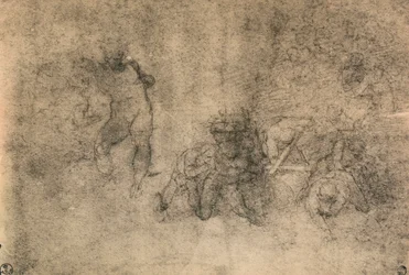 Various Studies of a Male Nude